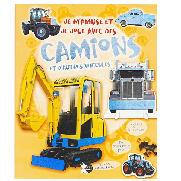 JE M'AMUSE ET JE JOUE AVEC DES CAMIONS ET D'AUTRES VEHICULES